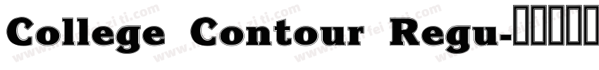 College Contour Regu字体转换